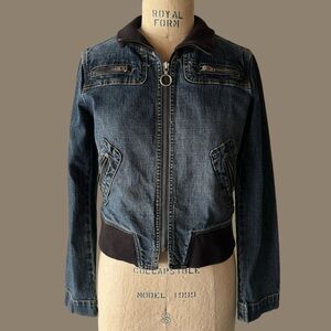 Vintage 90s Bebe Denim Jean Jacket